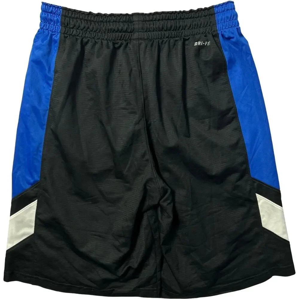 Men's Black Blue Nike Dri-Fit Glide Basketball Shorts Sz L x 11